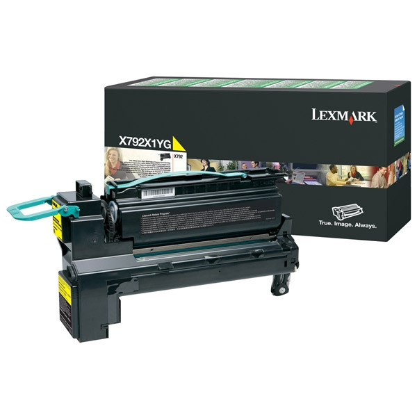 Lexmark X792X1YG toner żółty, zwiększona pojemność, oryginalny X792X1YG 037168 - 1