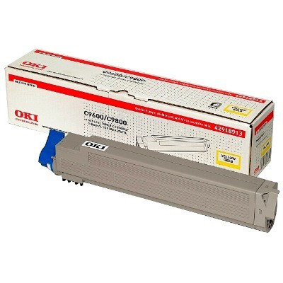 OKI 42918913 toner żółty, oryginalny 42918913 035788 - 1