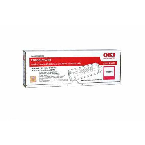 OKI 43324422 toner czerwony, oryginalny 43324422 035848 - 1