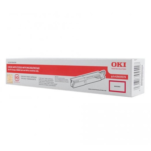 OKI 43459370 toner czerwony, oryginalny 43459370 036064 - 1