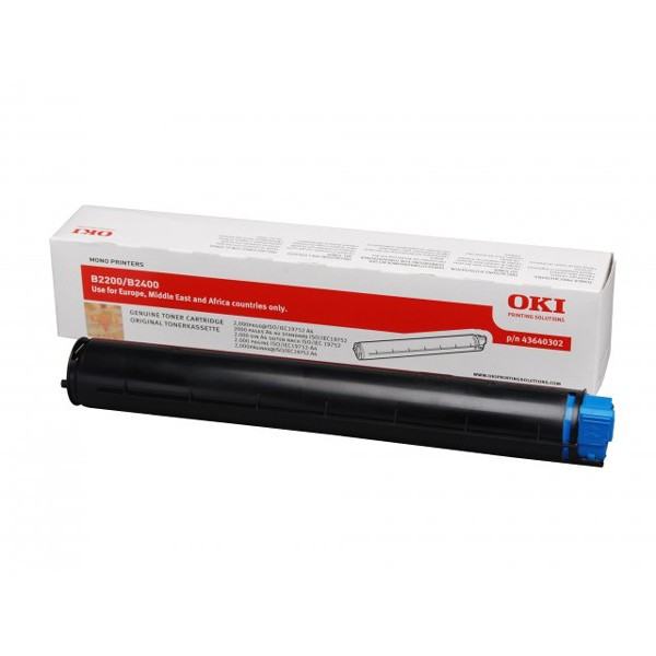 OKI 43640302 toner czarny, oryginalny 43640302 035938 - 1