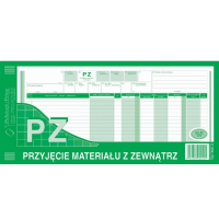 PZ przyjęcie materiału z zewnątrz 362-2 362-2 246898