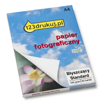 Papier fotograficzny błyszczący 230 gramów (50 kartek), 123drukuj  064071