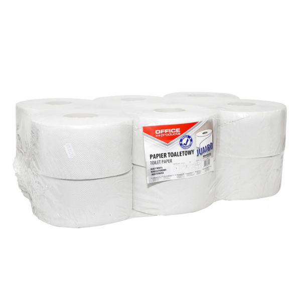 Papier toaletowy JUMBO, 1-warstwowy, 120 m, 12 szt., BIAŁY 22046139-14 144692 - 1