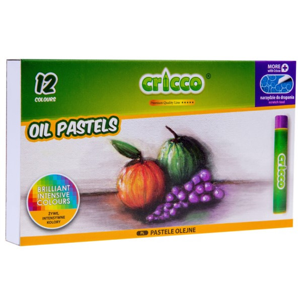 Pastele olejne Cricco 12 kolorów CR481K12 246433 - 1