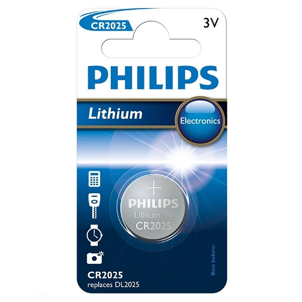 Philips Bateria litowa Philips CR2025, 1 sztuka CR2025/01B 098316 - 1