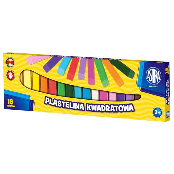 Plastelina 18 kol. Astra, kwadratowa  246469 - 1