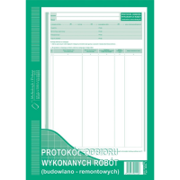 Protokół odbioru wykonanych robót (budowlano-remontowych) 606-1 606-1 246928