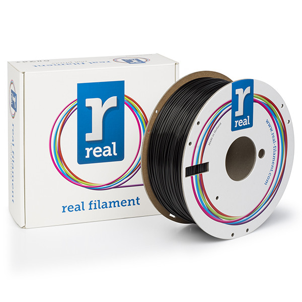 REAL Filament 3D czarny 1,75 mm PLA 1 kg, REAL  DFP02296 - 1