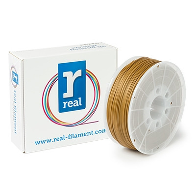 REAL Filament 3D złoty 1,75 mm ABS 1 kg, REAL  DFA02006 - 1