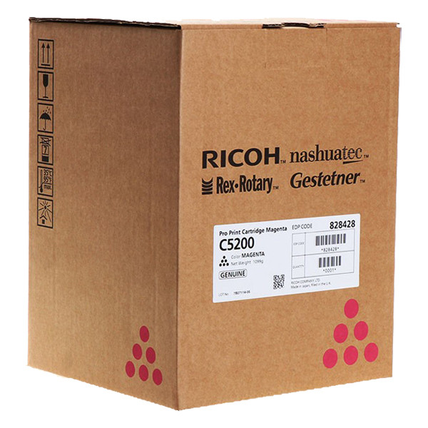 Ricoh 828428 toner czerwony, oryginalny 828428 067168 - 1