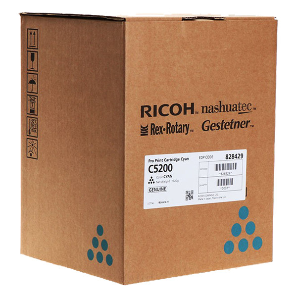 Ricoh 828429 toner niebieski, oryginalny 828429 067166 - 1