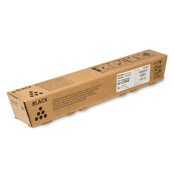 Ricoh MP C3503 (841817) toner czarny, oryginalny 841817 073680 - 1