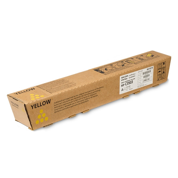 Ricoh MP C3503 (841818) toner żółty, oryginalny 841818 073686 - 1