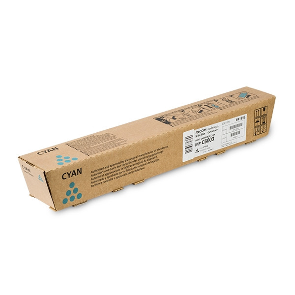 Ricoh MP C6003 (841856) toner niebieski, oryginalny 841856 073674 - 1