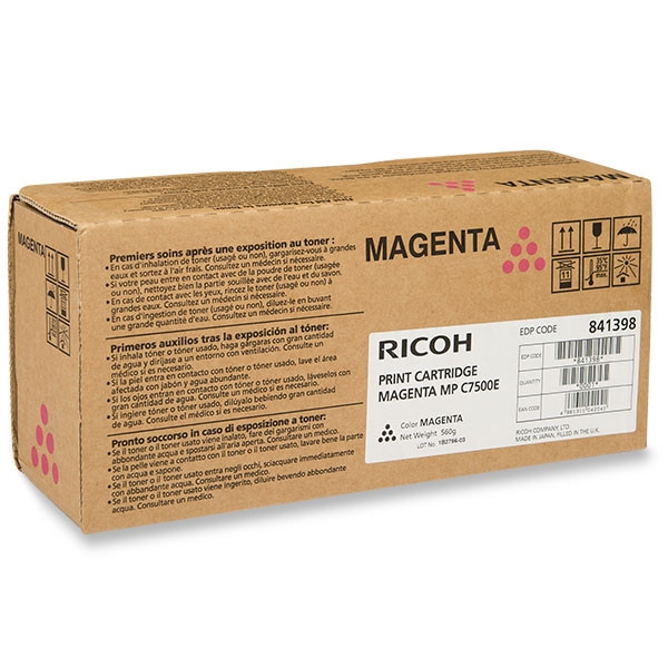 Ricoh MP C7500E toner czerwony, oryginalny 841102 842071 073940 - 1