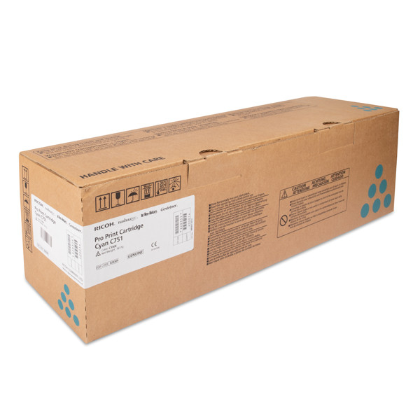 Ricoh typ C751 toner niebieski, oryginalny 828212 073748 - 1