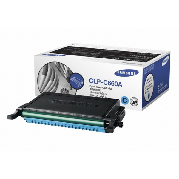 Samsung CLP-C660A toner niebieski, oryginalny CLP-C660A/ELS 033596 - 1