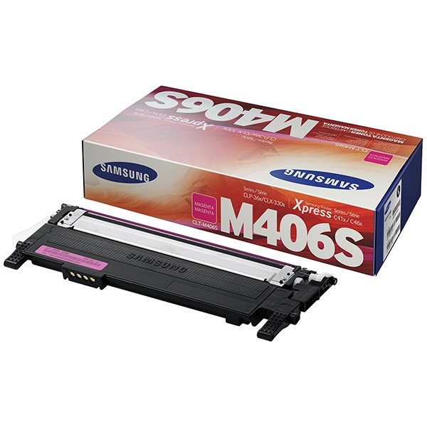 Samsung CLT-M406S (SU252A) toner czerwony, oryginalny CLT-M406S/ELS 033796 - 1