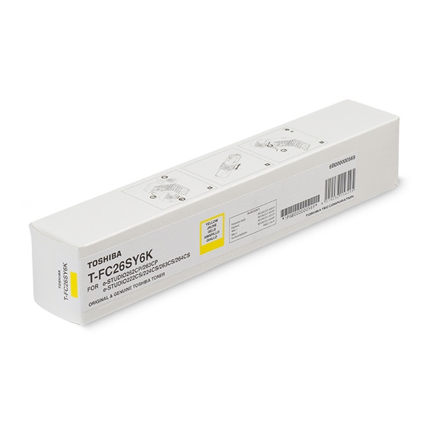 Toshiba T-FC26SY6K toner żółty, zwiększona pojemność, oryginalny 6B000000569 078904 - 1