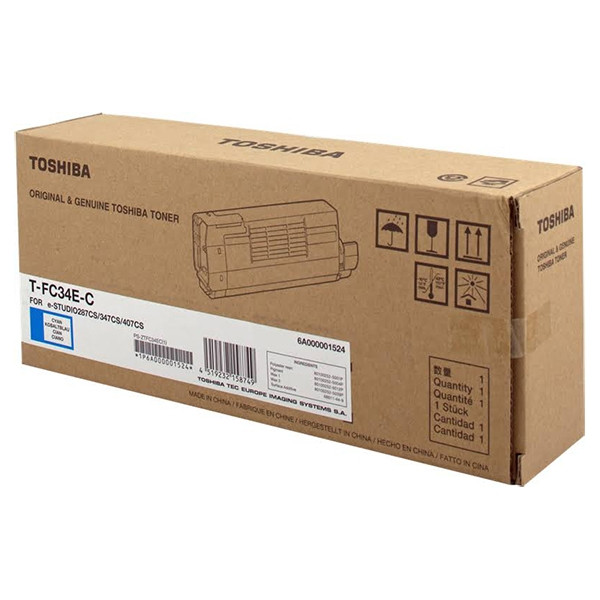 Toshiba T-FC34E-C toner niebieski, oryginalny 6A000001524 078908 - 1