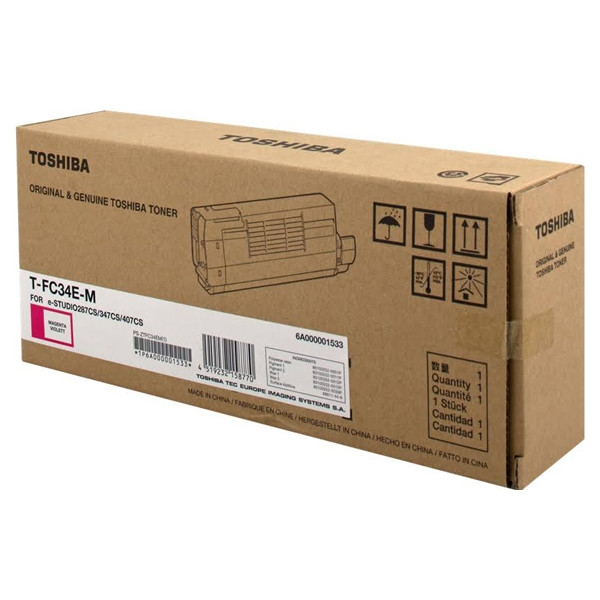 Toshiba T-FC34E-M toner czerwony, oryginalny 6A000001533 078910 - 1