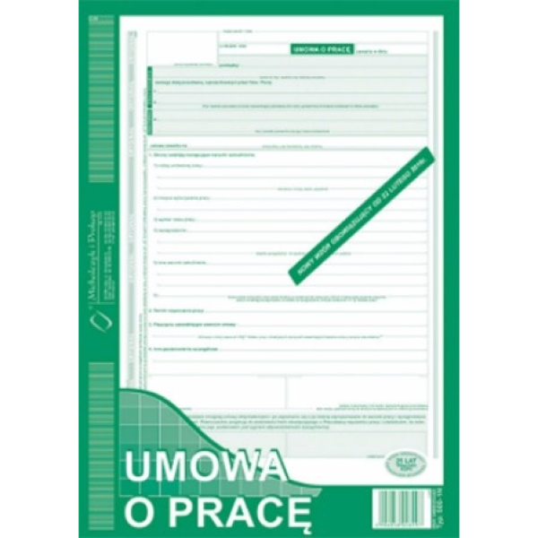 Umowa o pracę 500-1n 500-1N 246913 - 1