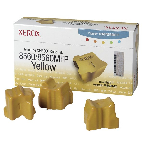 Xerox 108R00766 solid ink żółty 3 sztuki, oryginalny 108R00725 047222 - 1