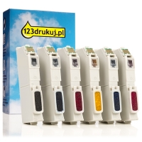 Zestaw promocyjny: Epson 24XL (T2438) czarny + 5 kolorów, zwiększona pojemność, wersja 123drukuj C13T24384010C C13T24384011C 026604